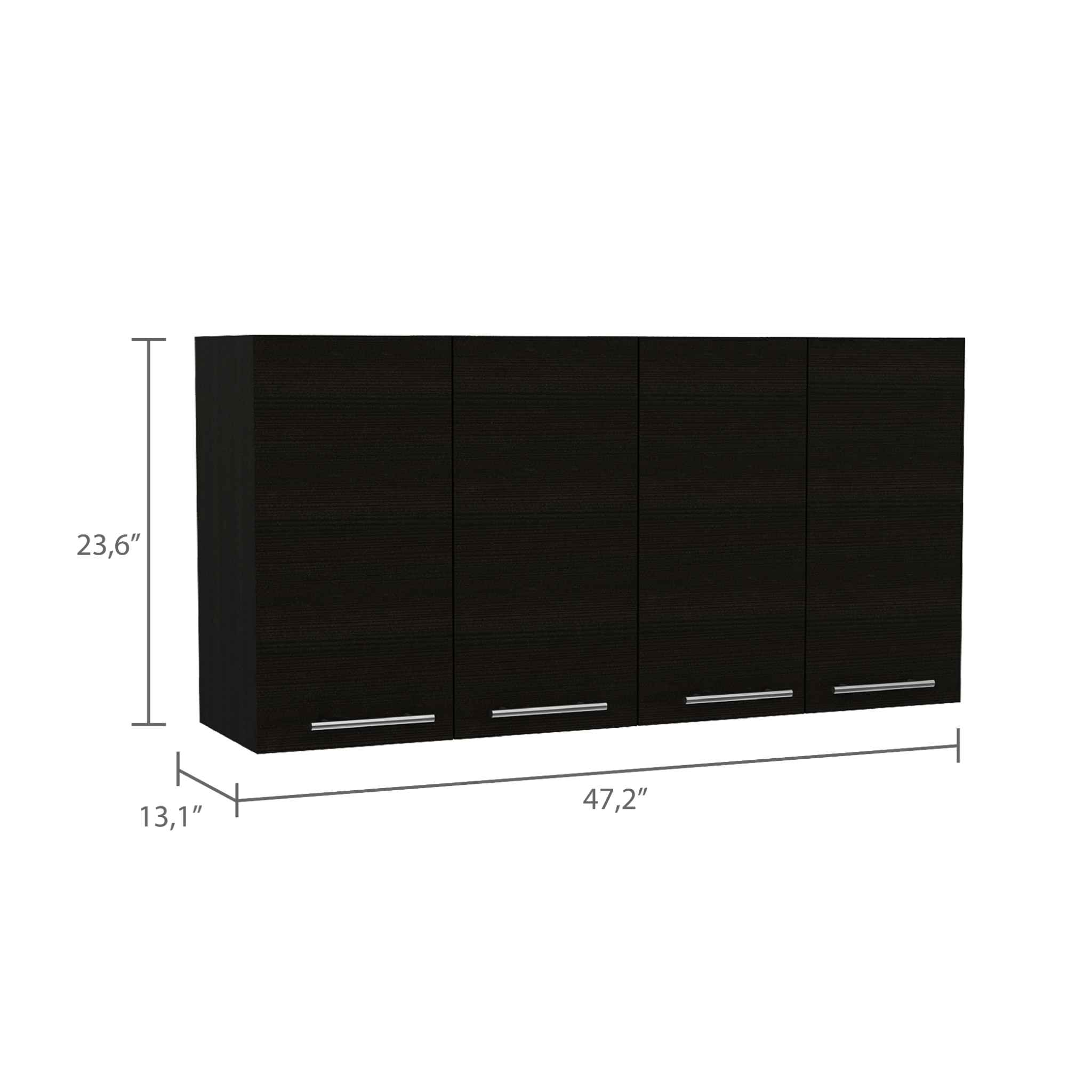 Black Wengue Depot Oceana Kitchen Cabinet